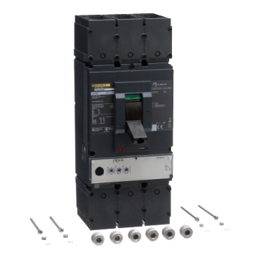 Schneider Electric Molded Case Circuit Breaker; 3-Pole; 400A; 600VAC; 35kA @ 480VAC; Lugs - Both Ends